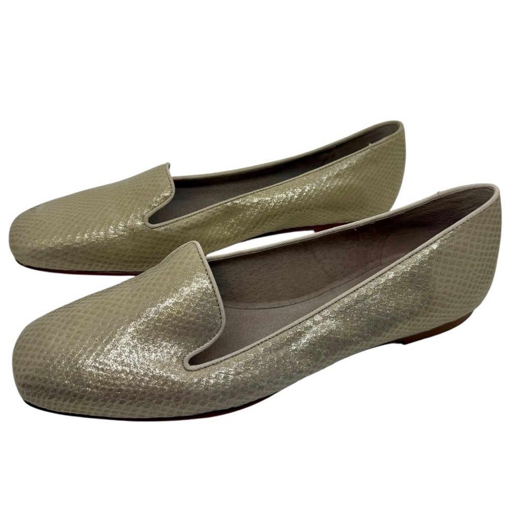 Tahari Women's Light Gold Loafers -‎ Clementine - size 9.5 - work, summer